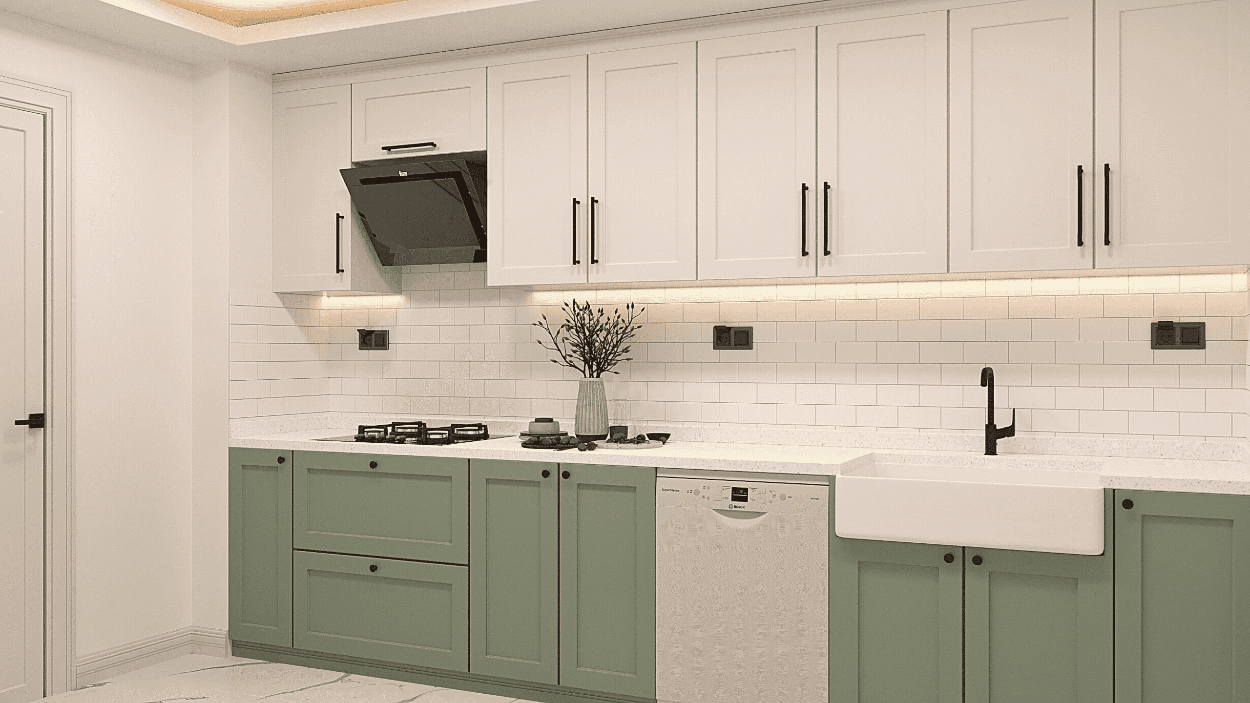 SOFA Grup İç Mimarlık Ankara Ofisi Park Armoni, Ankara, Stüdyo Daire Mutfak Tasarım Projesi