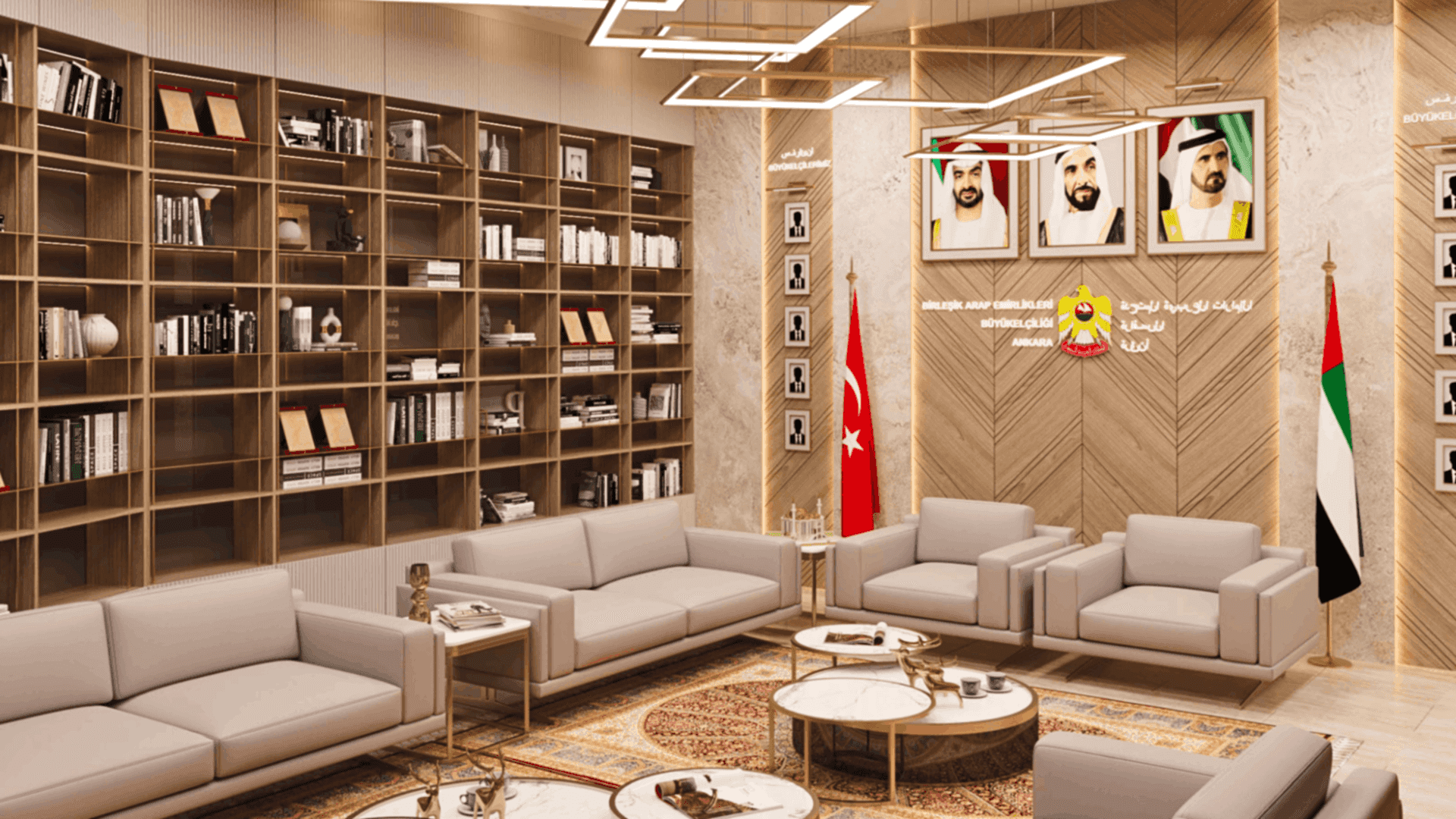 SOFA Grup İç Mimarlık Ankara Ofisi, Birleşik Arap Emirlikleri Bekleme Salonu Projesi