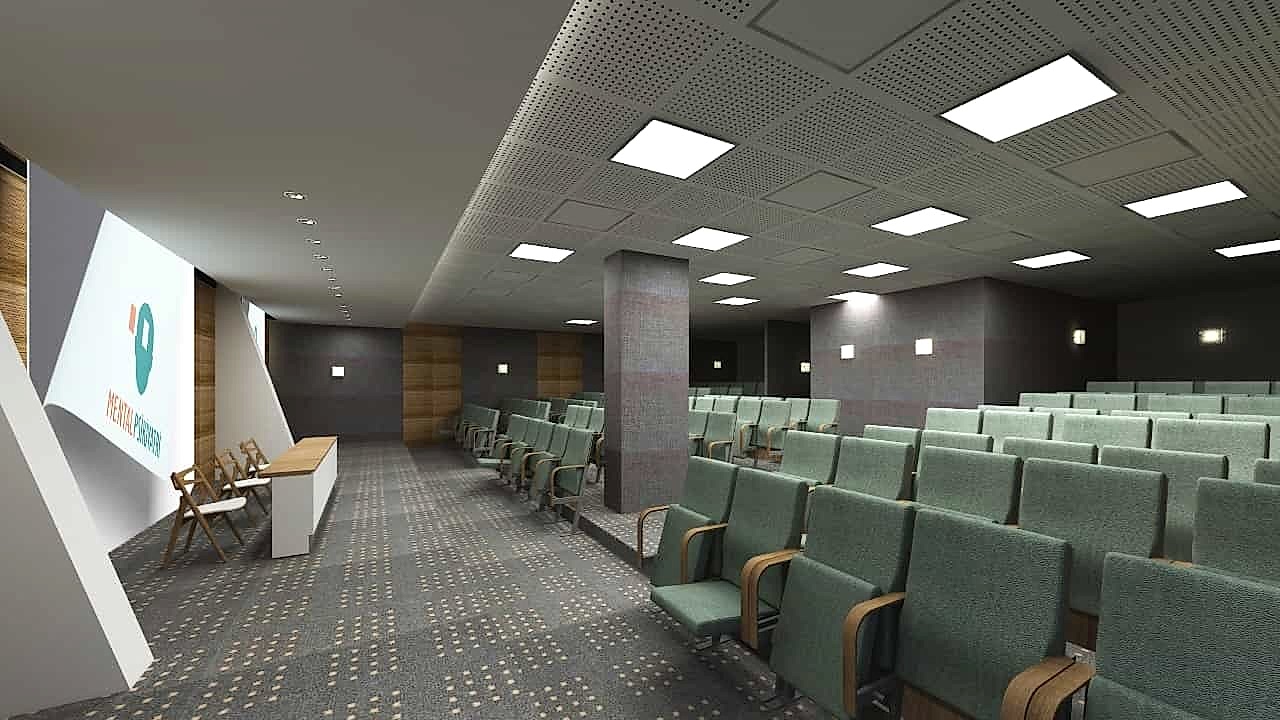 SOFA Grup İç Mimarlık Ankara Ofisi, Psikoterapi Enstitüsü Kütüphane, Konferans Salonu, Giriş Karşılama ve Bekleme Alanı Tasarımları